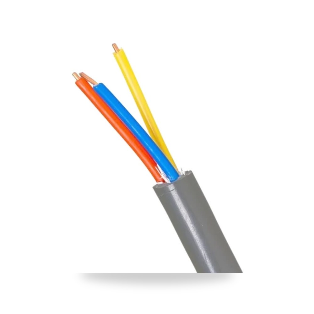 كابل نحاس مصمت 3 خط PVC 100 متر شركة الكابلات السعودية (SCC) موديل 348