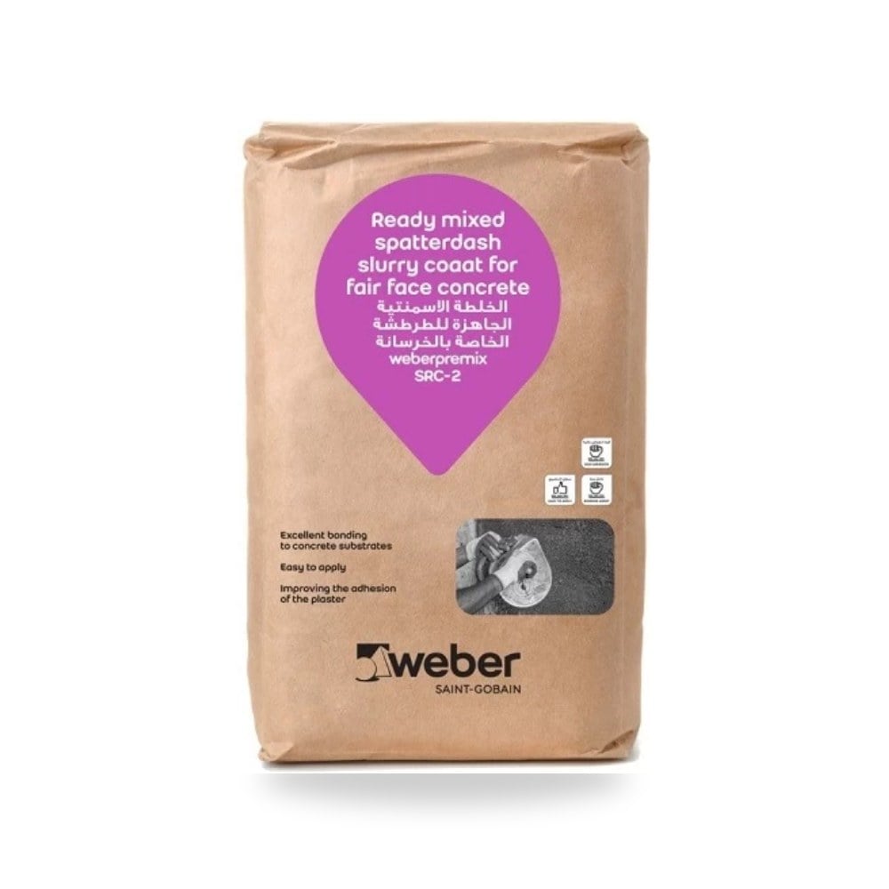 طرطشة اسمنتية جاهزة weberpremix SRC-2 رمادى سودامكو -ويبر موديل 437